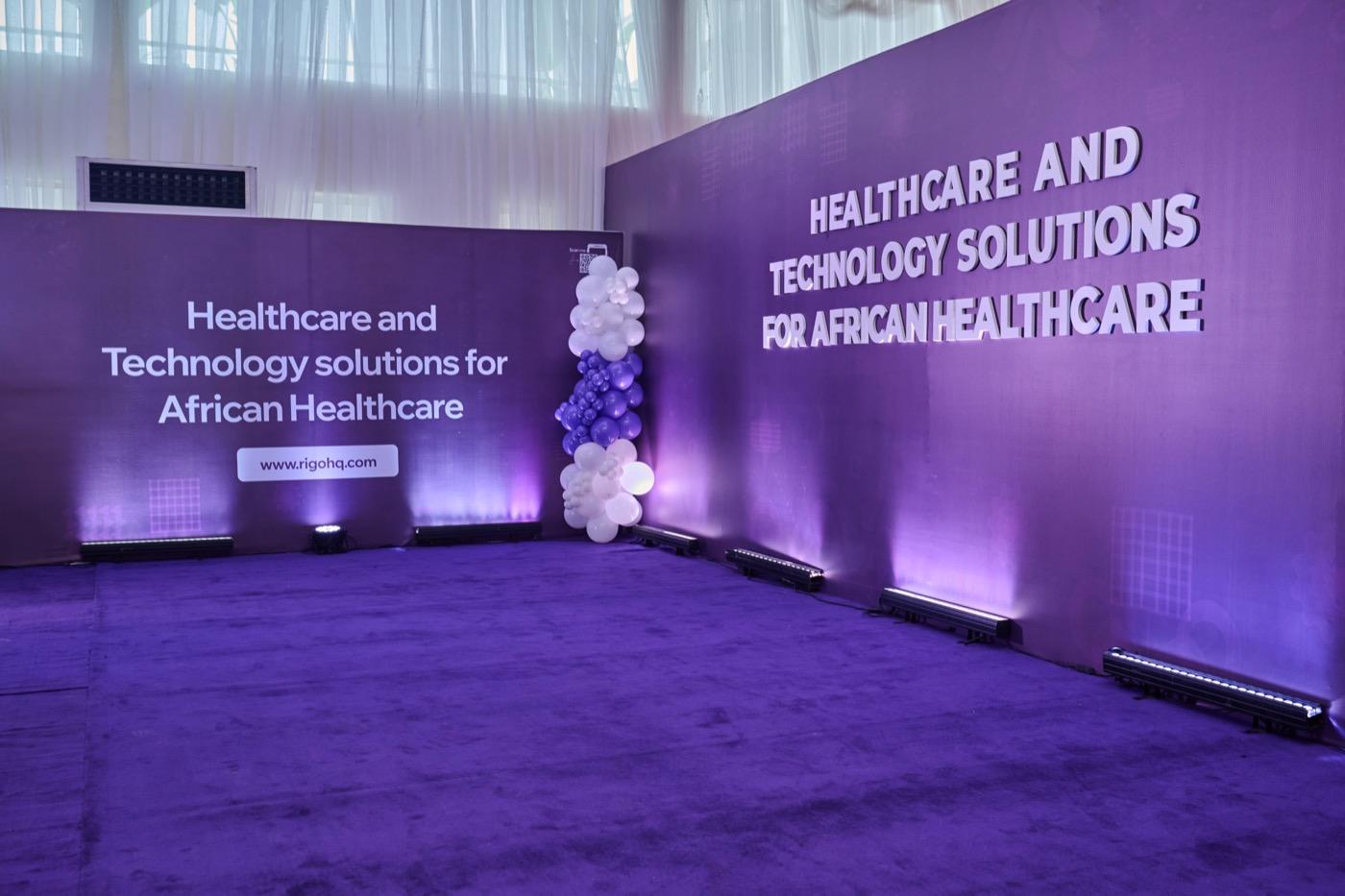 Rigo branding at a Healthcare and Technology Solutions for African Healthcare event